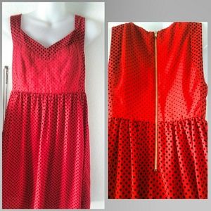Marilyn monroe black/ red aline dress size m